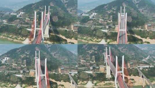 4K航拍贵州岩架大桥高清在线视频素材下载
