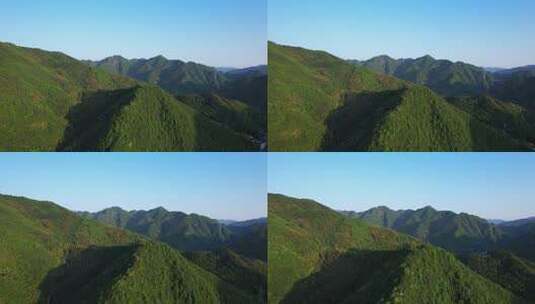 春天绿色的山川高山航拍高清在线视频素材下载