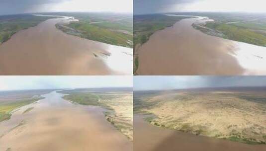 地上黄河（河套段）3条高清在线视频素材下载