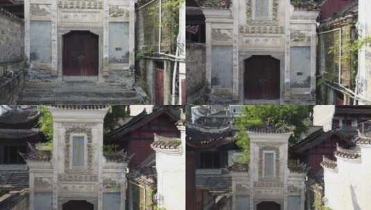 贵州航拍镇远古镇中式古迹历史文化街道场景高清在线视频素材下载
