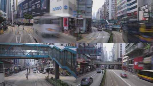 行车 路口   城市延时 道路交通高清在线视频素材下载