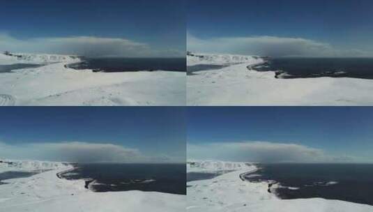 冰岛迪霍拉里海岬雪山 人间仙境高清在线视频素材下载