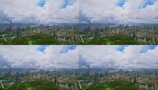 美丽深圳城市大景航拍高清在线视频素材下载
