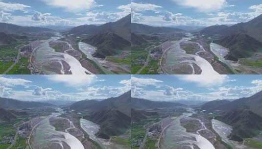 拉萨市拉萨河高清在线视频素材下载