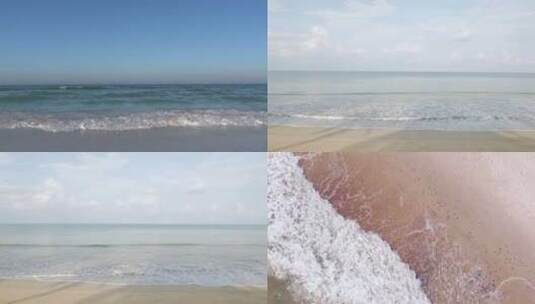 海边海浪沙滩实拍高清在线视频素材下载