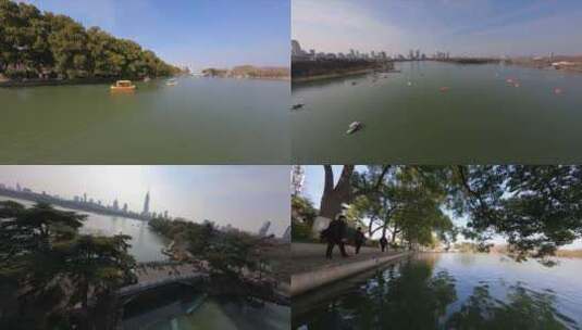【fpv】穿越南京玄武湖公园2高清在线视频素材下载