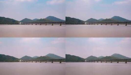 杭州_钱塘江大桥延时002高清在线视频素材下载