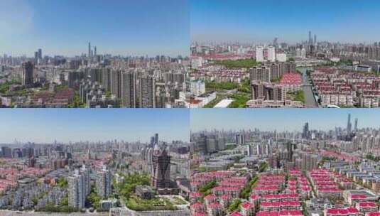 上海浦东南码头大景航拍高清在线视频素材下载