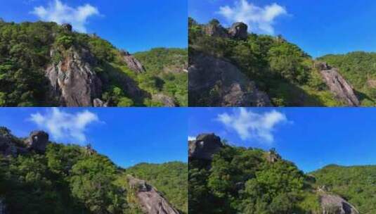 惠州龙岩寺景区航拍24高清在线视频素材下载