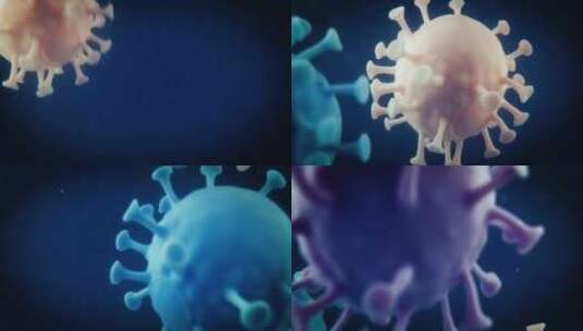 新冠病毒动画演示高清在线视频素材下载