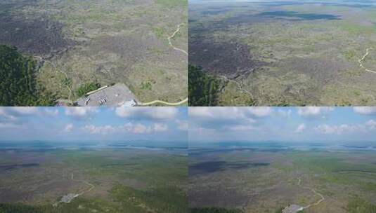 火山地貌地形熔岩-4K航拍高清在线视频素材下载