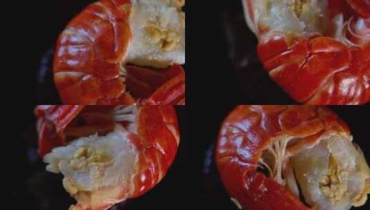 流行美食麻小龙虾尾高清在线视频素材下载