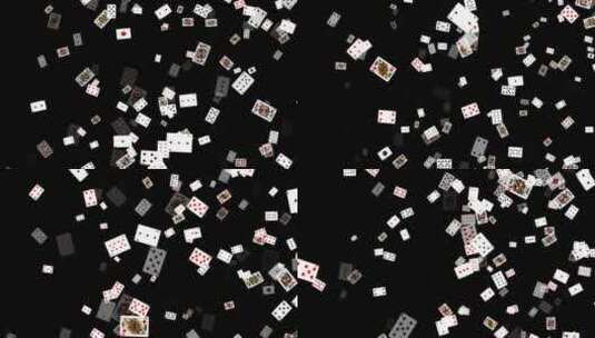 扑克牌视频带通道高清在线视频素材下载
