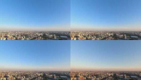 鸟瞰北京城市天际线延时摄影高清在线视频素材下载