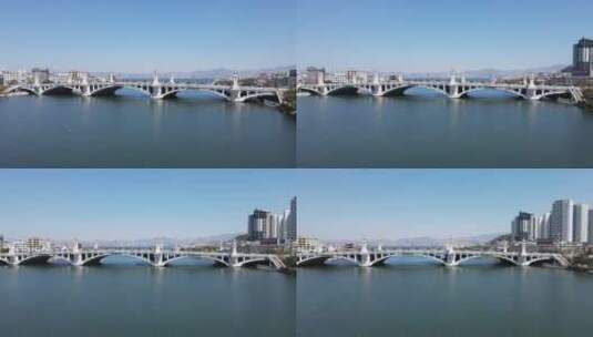 大理大桥桥梁兴盛大桥高清航拍高清在线视频素材下载