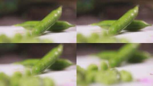 剥豌豆粒剥青豆高清在线视频素材下载