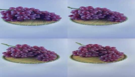 美味红提葡萄4K实拍视频高清在线视频素材下载