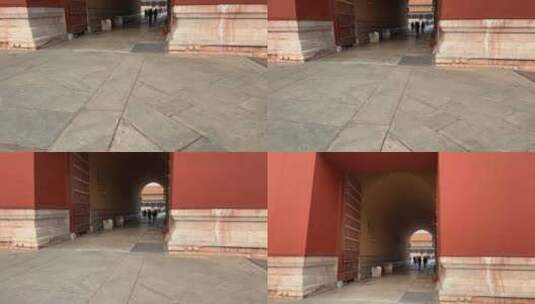 午门故宫正门门楼门洞紫禁城皇宫 ~高清在线视频素材下载