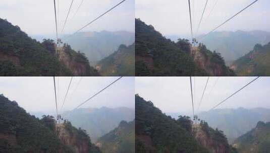 湖南郴州莽山五指峰景区索道缆车高清在线视频素材下载