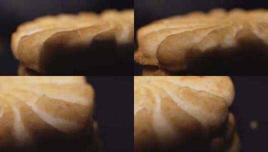 【镜头合集】微距饼干烘焙甜品高清在线视频素材下载