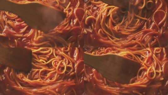 意大利面 意面 西餐 美食 健康高清在线视频素材下载