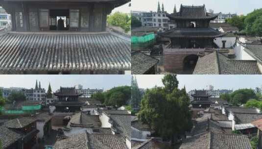 衢州历史古建筑高清在线视频素材下载