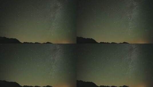 夜空中满是旋转的星星高清在线视频素材下载