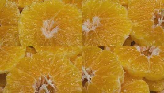 多汁的橘子特写高清在线视频素材下载