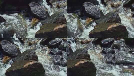 山间小河流水高清在线视频素材下载