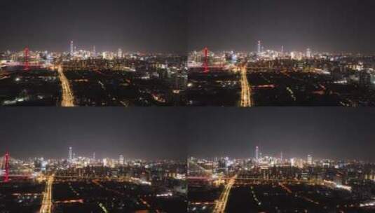 杨浦区夜景延时高清在线视频素材下载