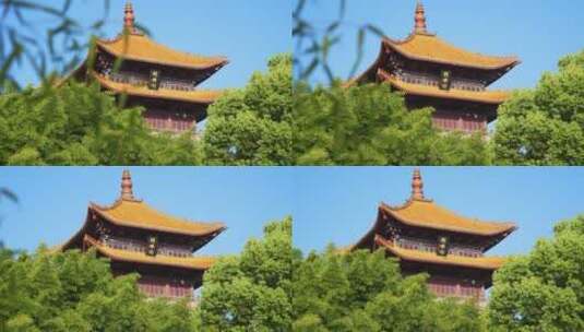 景德镇著名景点龙珠阁高清在线视频素材下载