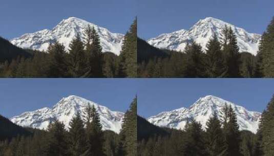 雪山的唯美景观高清在线视频素材下载