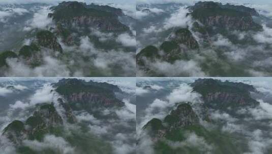 太行山雨后云雾升腾壮美景色高清在线视频素材下载
