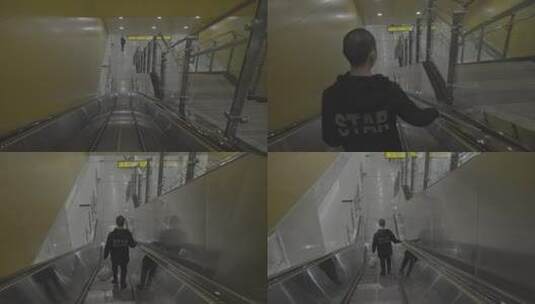 重庆地铁轻轨场景高清在线视频素材下载