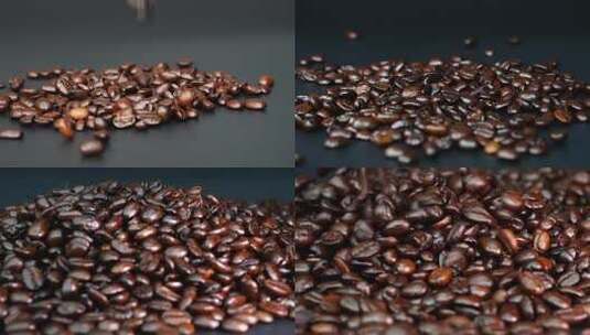 【原创可商用合集】咖啡豆慢动作视频高清在线视频素材下载