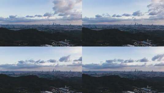 广州城市空镜头广州塔延时摄影4K高清在线视频素材下载