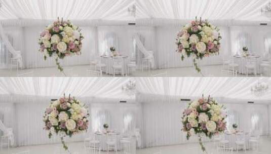 婚礼装饰品花球高清在线视频素材下载