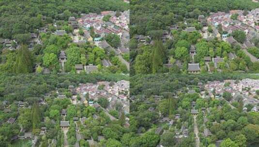 航拍江苏无锡惠山古镇5A景区高清在线视频素材下载