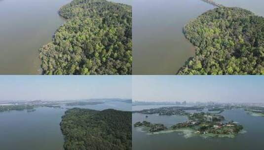 合集大好河山武汉东湖风景区航拍高清在线视频素材下载