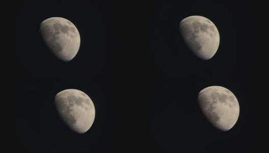 月球月亮缓缓移动高清在线视频素材下载
