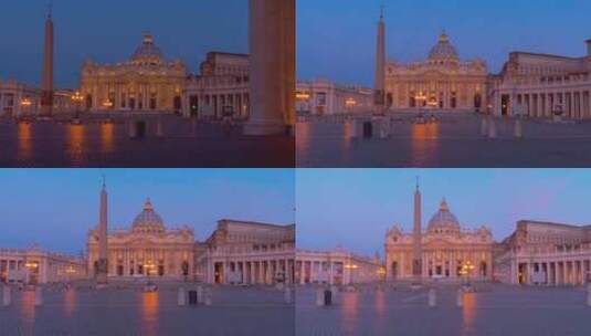 欧洲意大利罗马建筑延时高清在线视频素材下载