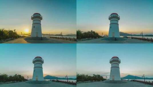 【4K超清】惠州范和海角灯塔大范围高清在线视频素材下载