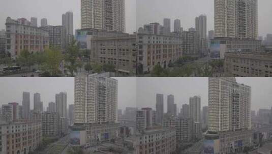 航拍武汉汉口城市楼房建筑高清在线视频素材下载