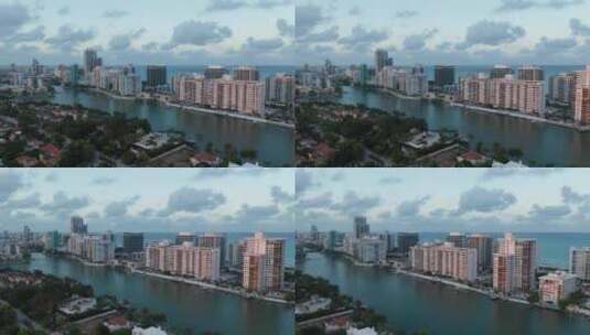 航拍城市风景高清在线视频素材下载