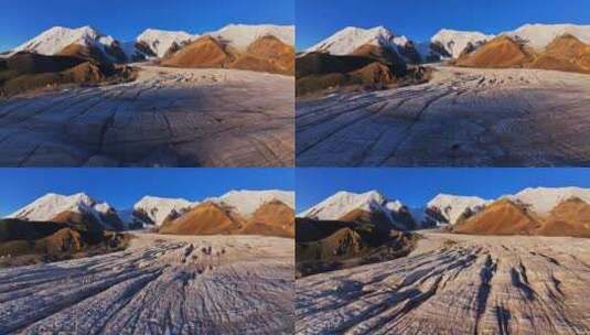 朝阳下的雪山高清在线视频素材下载