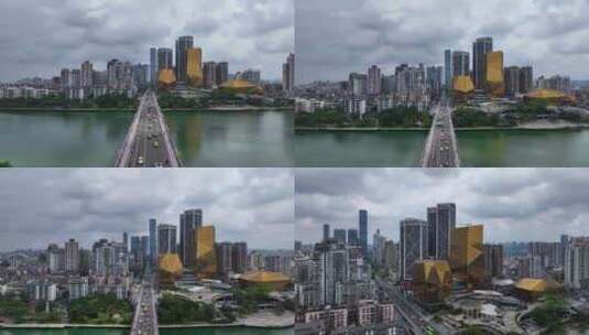 4K柳州城市风光航拍高清在线视频素材下载