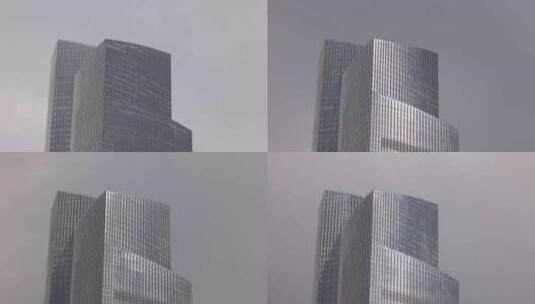 广州市天河区CBD高楼大厦延时摄影高清在线视频素材下载