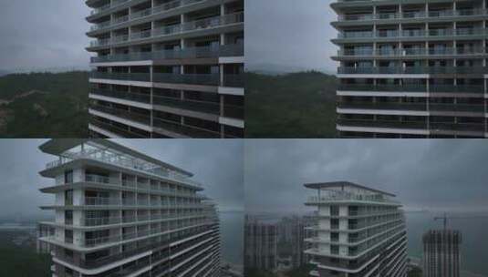 惠州双月湾酒店建筑高清在线视频素材下载