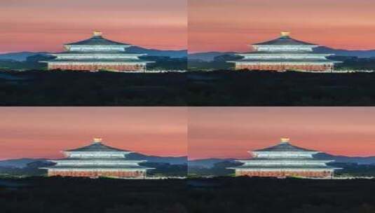 北京天坛祈年殿夜景延时摄影高清在线视频素材下载