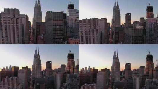 纽约曼哈顿克莱斯勒大厦帝国大厦摩天大楼高清在线视频素材下载